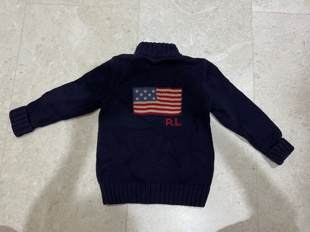 Brand New Polo Ralph Lauren Flag Sweater