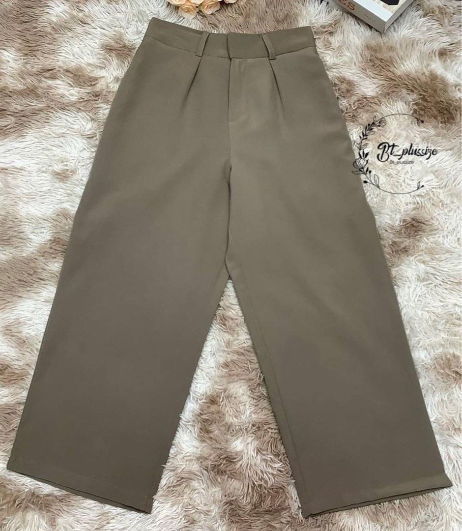 Beige Pants Plus Size