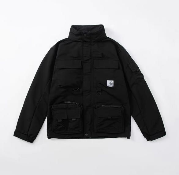 Carhartt colewood jacket black (L), 男裝, 外套及戶外衣服- Carousell