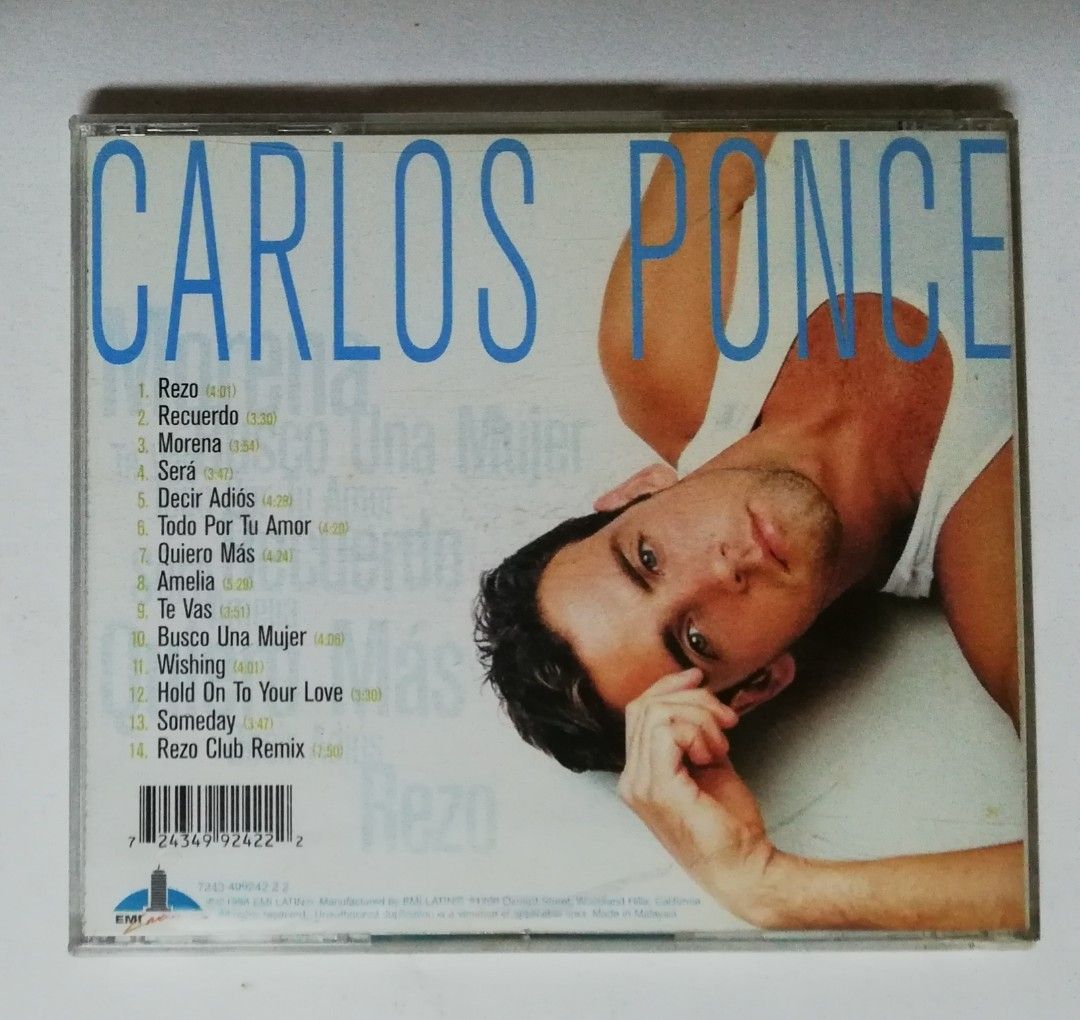 LA HISTORIA BY Carlos Ponce (CD, Nov-2003, EMI Music Distribution) $5.55 -  PicClick