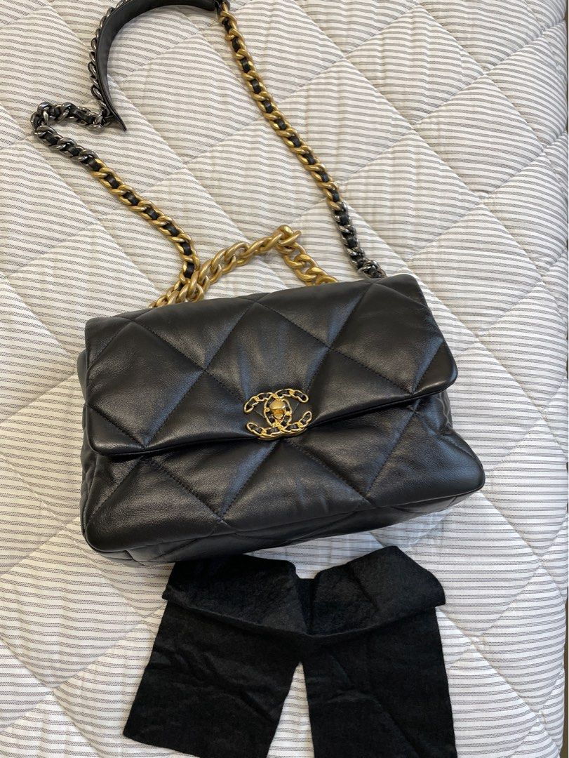 Chanel 19 Large Flap Bag Full Set