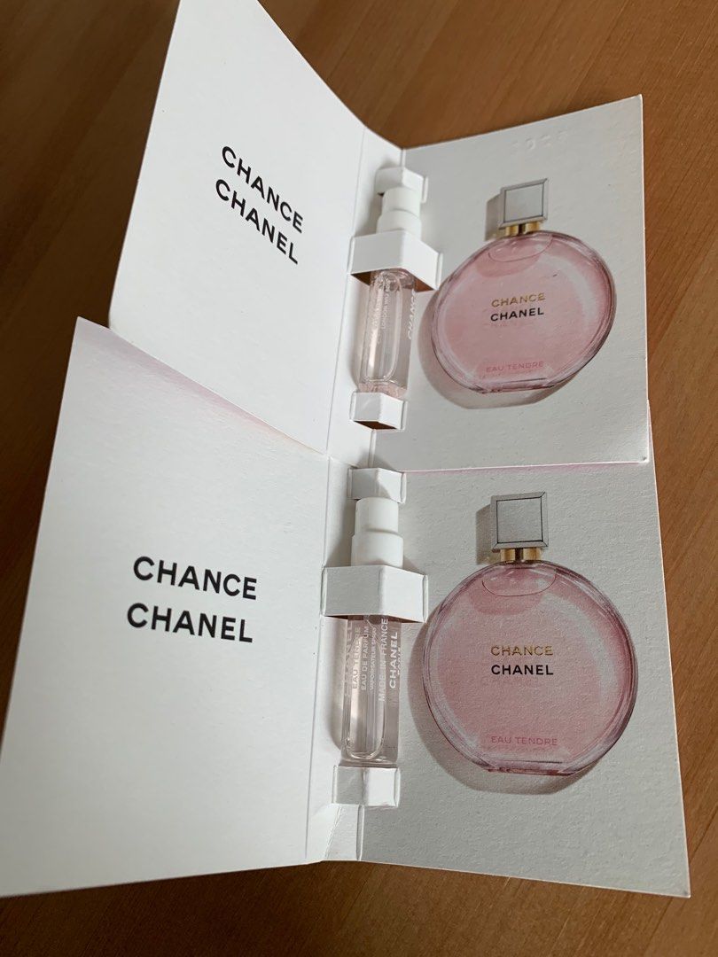CHANEL CHANCE perfume sample 1.5ml x 2, Beauty & Personal Care