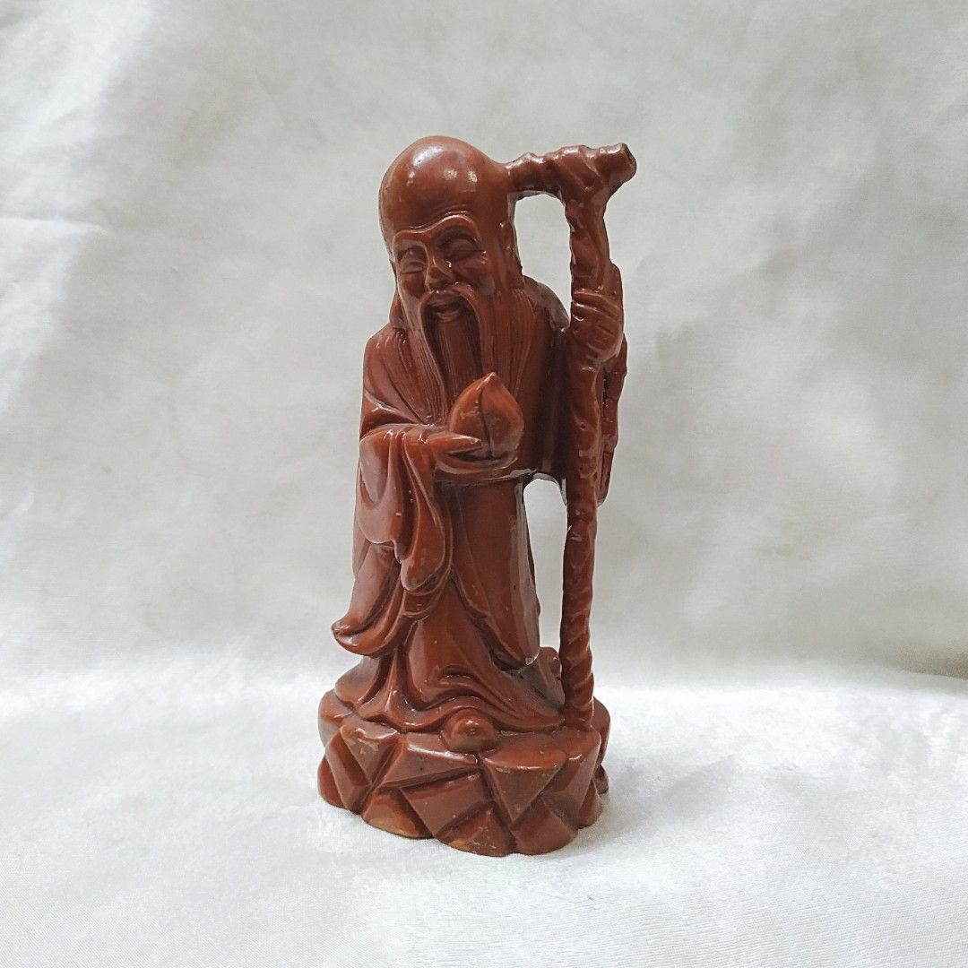 Chinese God of Longevity Statues Shou Lao Shou Xing, Hobbies & Toys