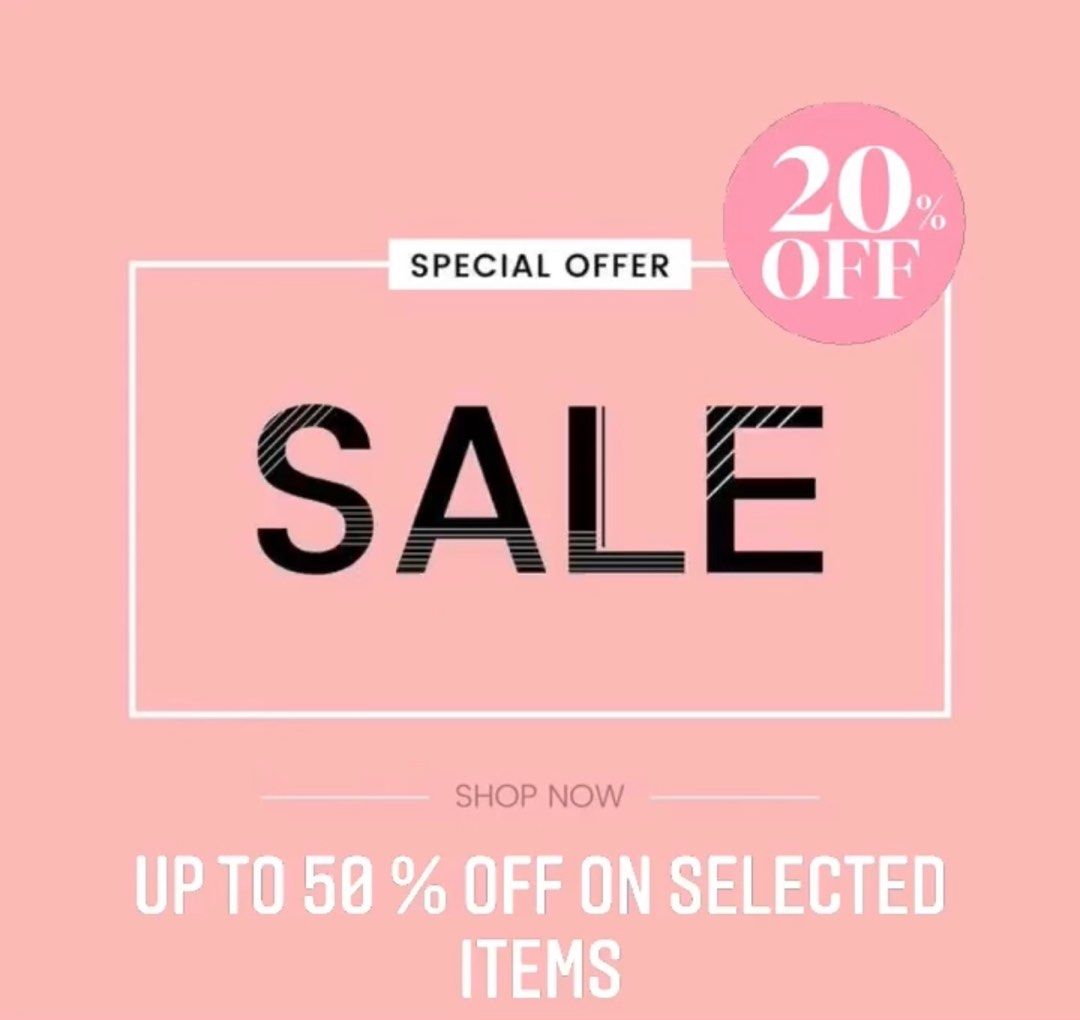 Sale on selected items now on