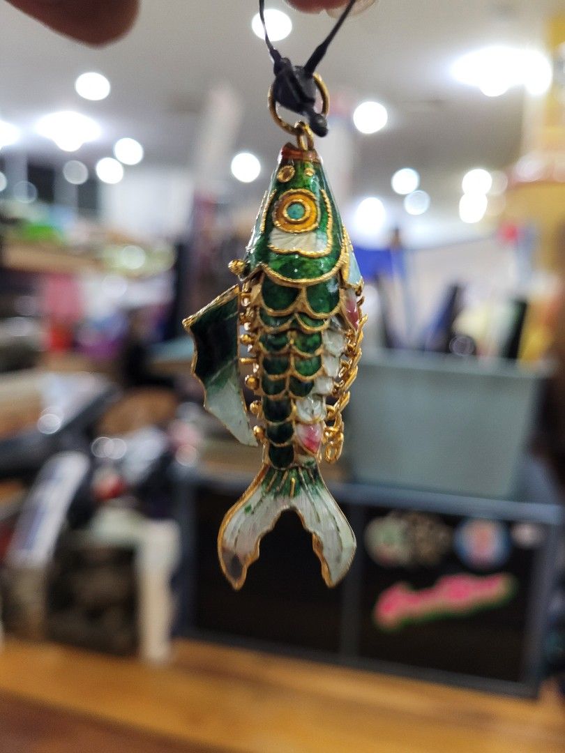 Cloisonne fish new arrivals charm