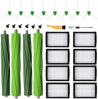 Compatible for iRobot Roomba Multi-Surface Rubber Brush, High-Efficiency Filter