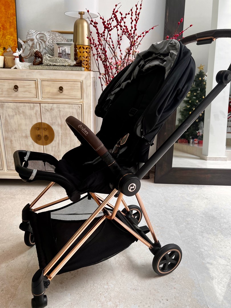Cybex Mios 3 Rose Gold Frame with Deep Black Seat Babies Kids