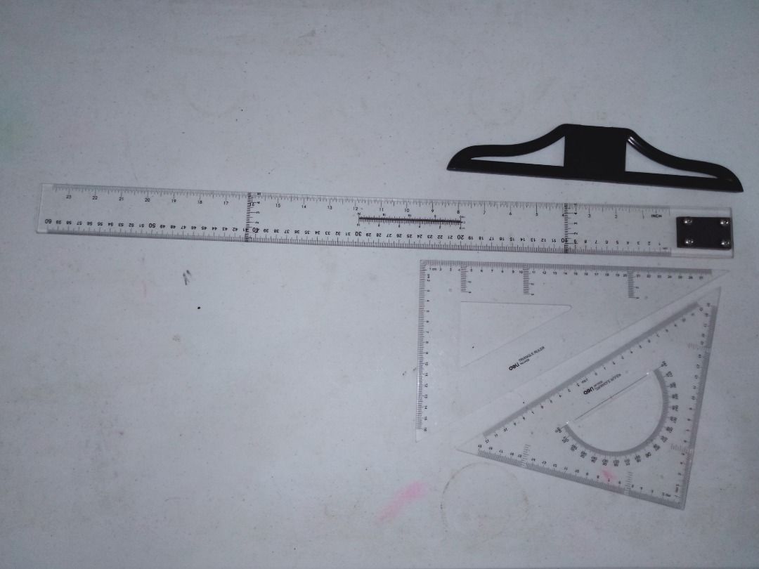 Drawing Materials (Category: Stationery & School Supplies) located in Subic. Submitted by angeline2908 (Listing ID 1205089403, Image 3). Description: Drawing Materials (NEW AND SLIGHTLY USED ITEMS) T square (60 cm) - PHP 350 Triangle ruler set - PHP 70 Techincal Pen 1.2 (rotring) - PHP 650 Rotring black ink 23 ml (2x) - PHP 330 * 1x new * 1x 1/2 full Unipin (bundle) - PHP 190 * 2x Pilot 0.2 * 1x HBW 0.2 * 1x HBW 0.7 * 1x Artline 0.1 Bundles: T sq