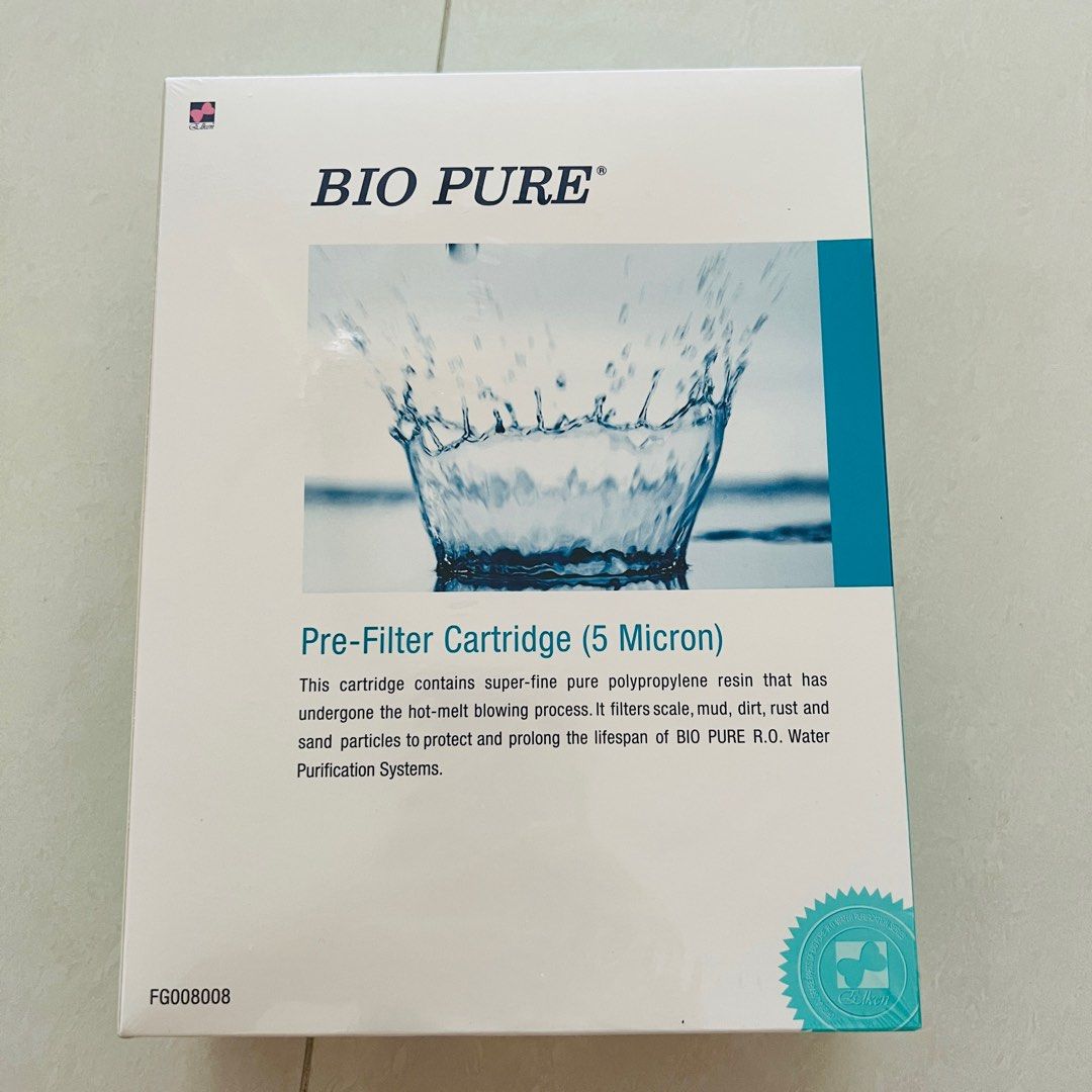 Elken Bio Pure PreFilter Cartridge (5 Micron), Furniture & Home Living
