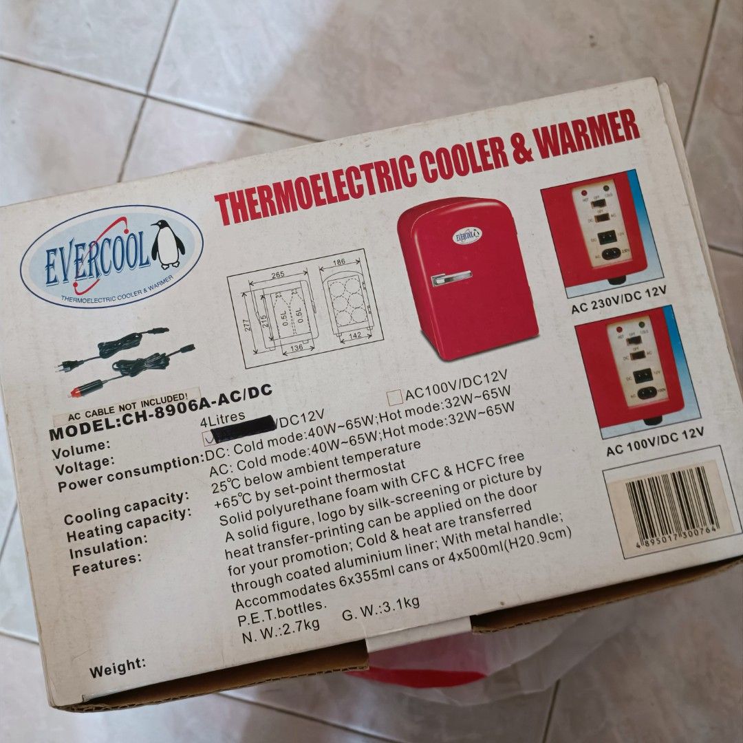 Evercool Thermoelectric Cooler & Warmer / Mini Refrigerator, TV & Home