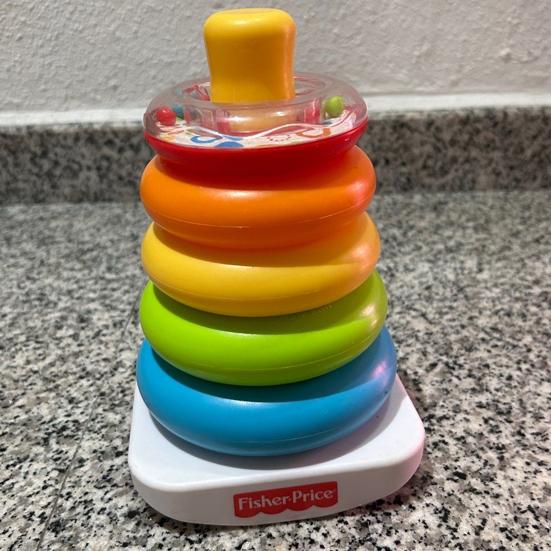 Fisher Price RockAStack Rainbow Stacking Rings, Babies & Kids, Infant