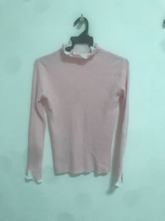 FREE knitted pink top