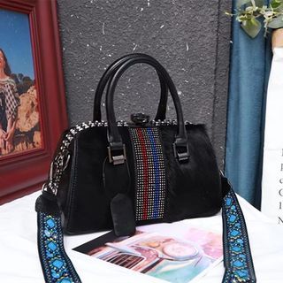 Fur Black Women Handbag Top Handle Tote Bag Luxury Designer Sac A Main
