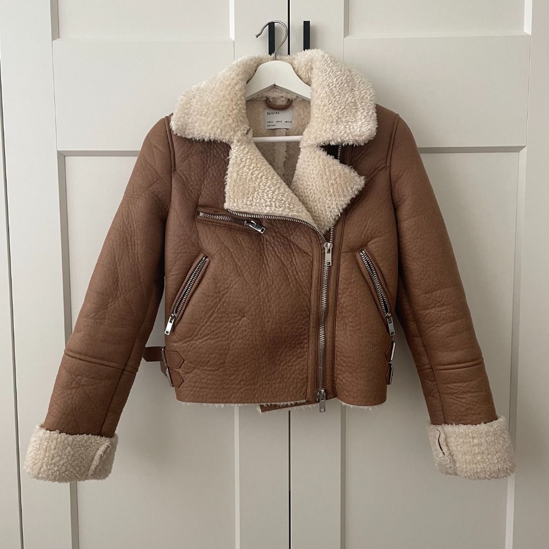 Fur lined motorcycle new arrivals jacket