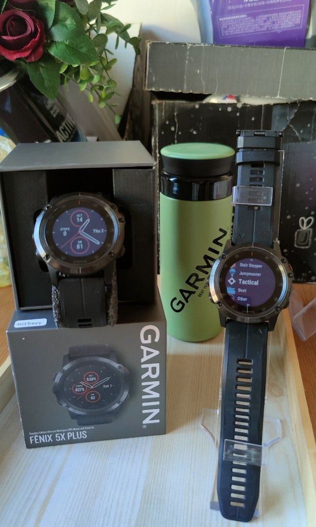 Garmin Fenix 5X Plus Sapphire, Men's Fashion, Watches