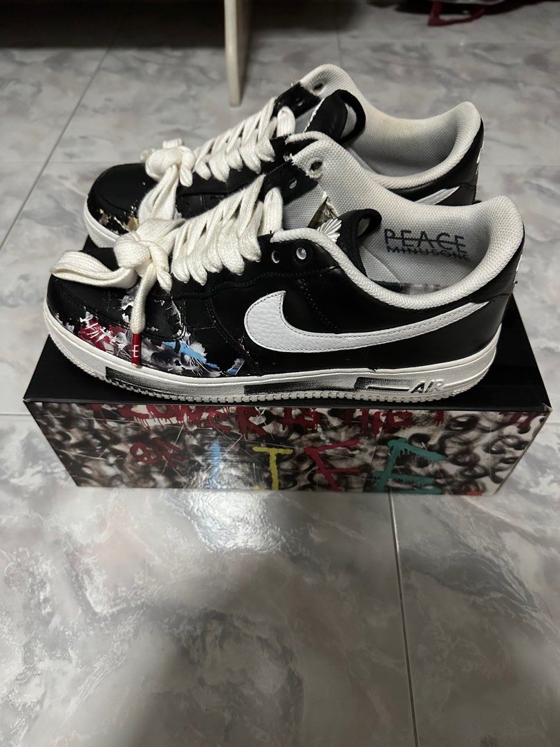 G Dragon Peaceminusone x Nike Para Noise Air Force 1 Low 1.0 Black