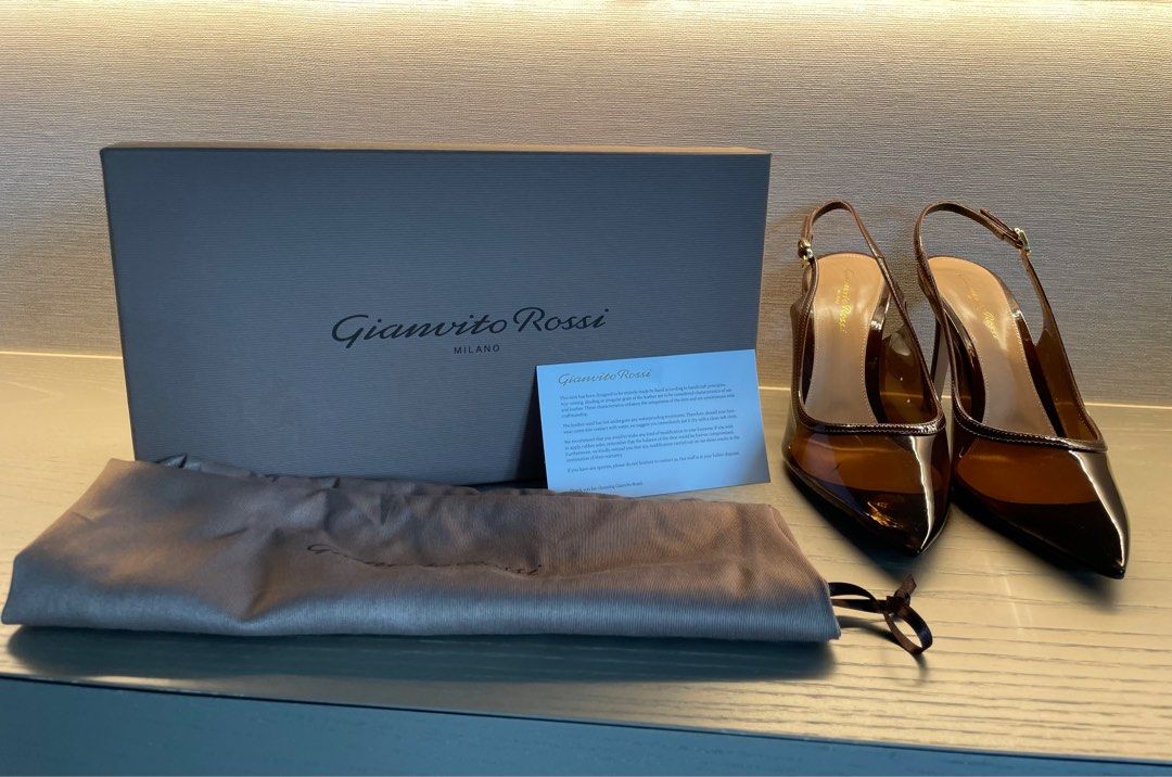 Gianvito rossi hotsell plexi slingback