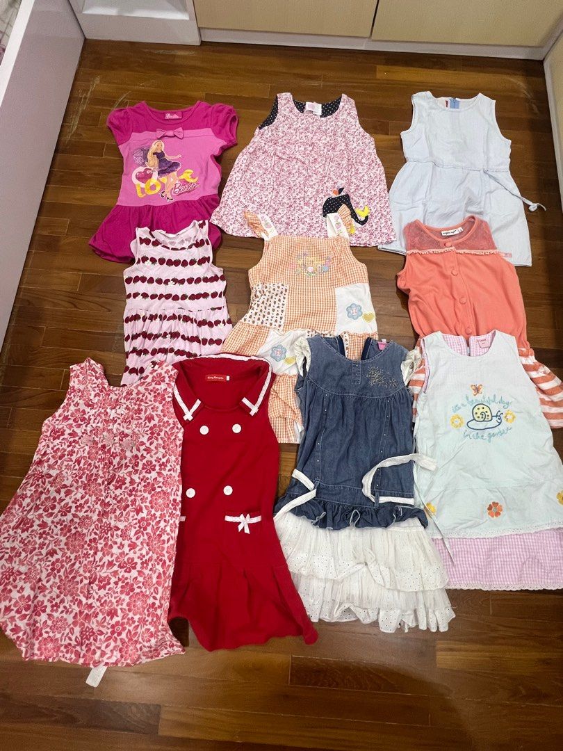3-4 Years Girls Sleeveless Dress| 4-5 Yrs Kids Girls Casual Dress| 5-
