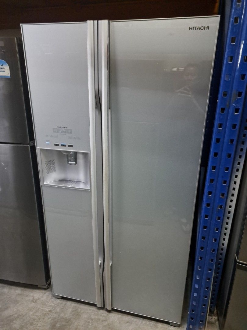 Hitachi side by side Refrigerator Fridge inverter 3ticks 589L net warranty 2months, TV & Home