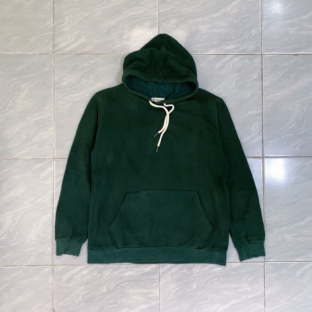 Hoodie Forest green, Fesyen Pria, Pakaian , Baju Luaran di Carousell