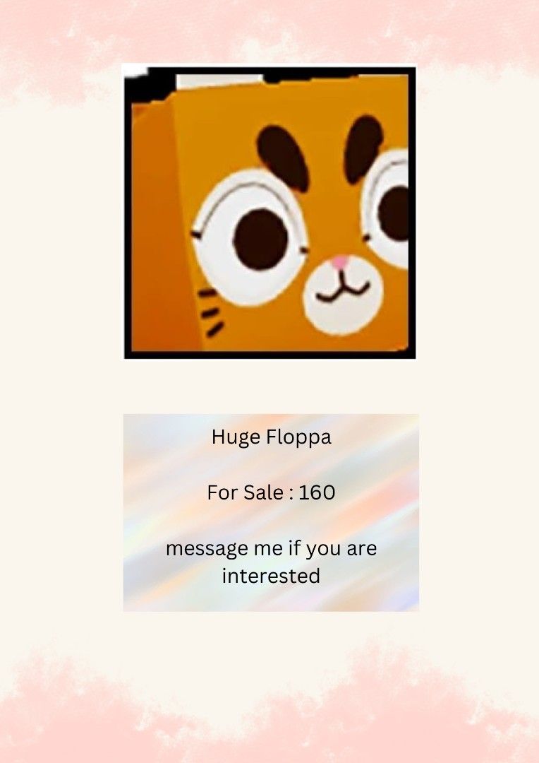 Huge floppa, Video Gaming, Video Games, Others on Carousell