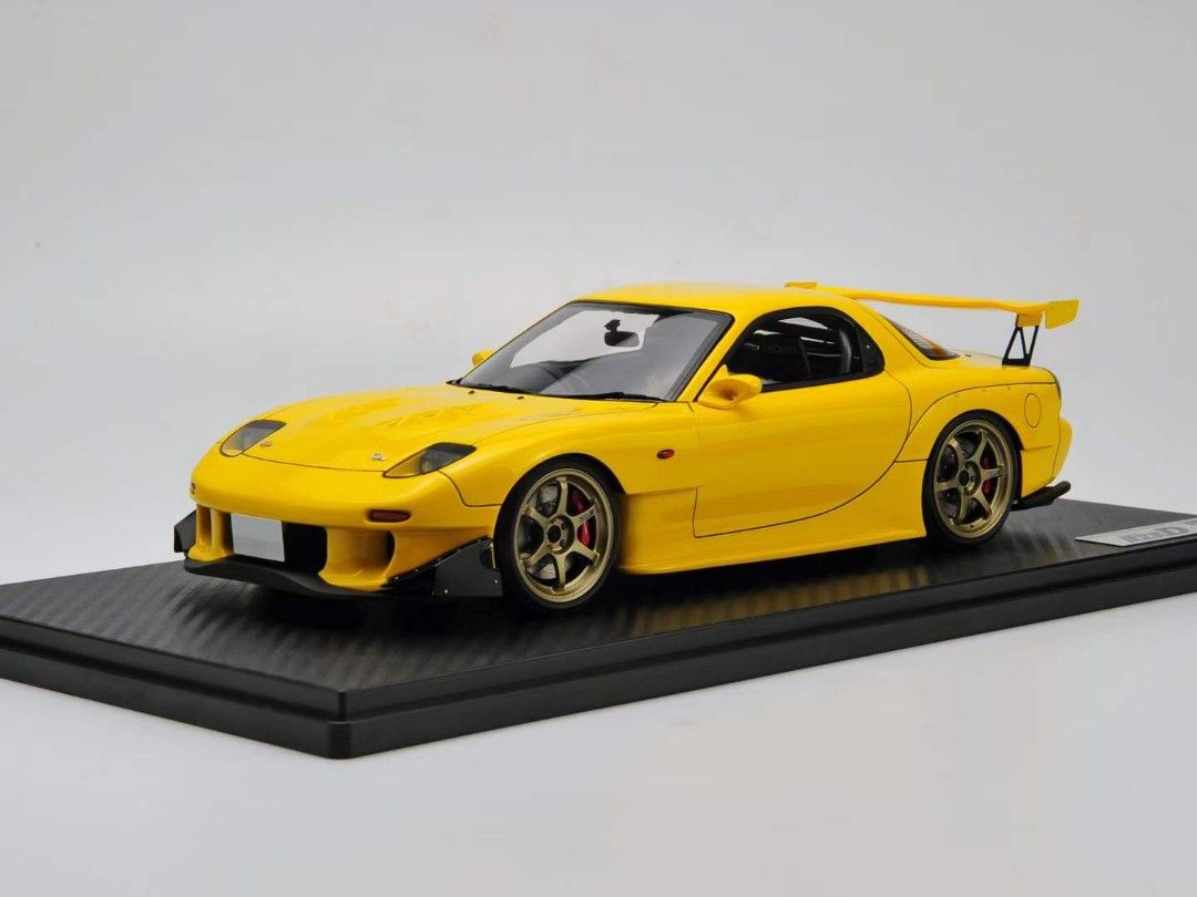 IG2868 1/18 INITIAL D Mazda RX-7 (FD3S) Yellow レア