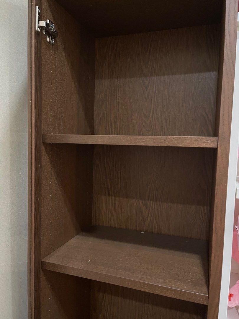 IKEA BILLY / OXBERG Bookshelf Bookcase with Glass Door (Dark Brown / Black Oak