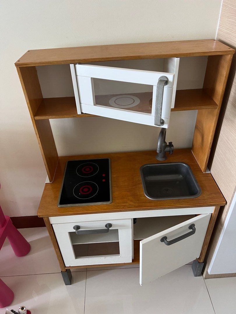 IKEA children kitchen with cooking toys, Babies & Kids, Baby Nursery