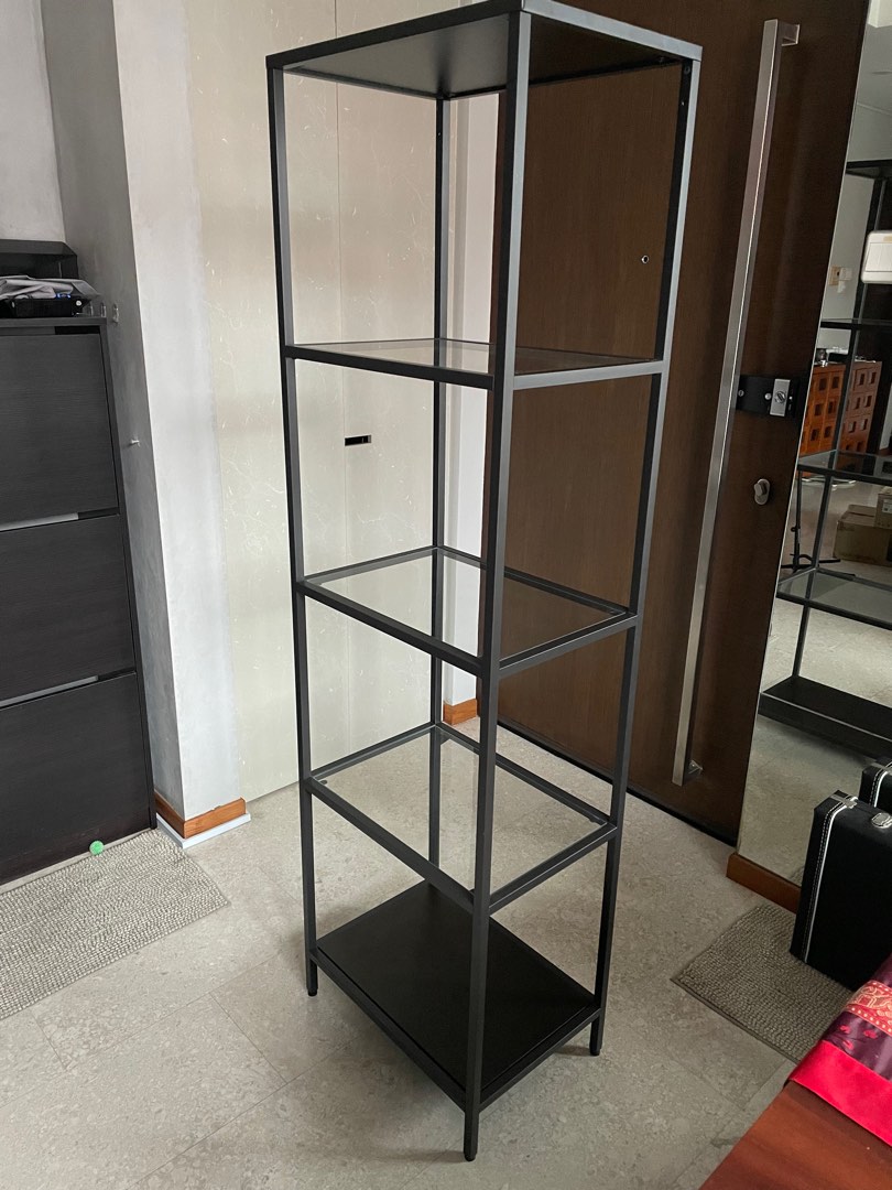 IKEA glass Furniture & Home Living, Furniture, Shelves