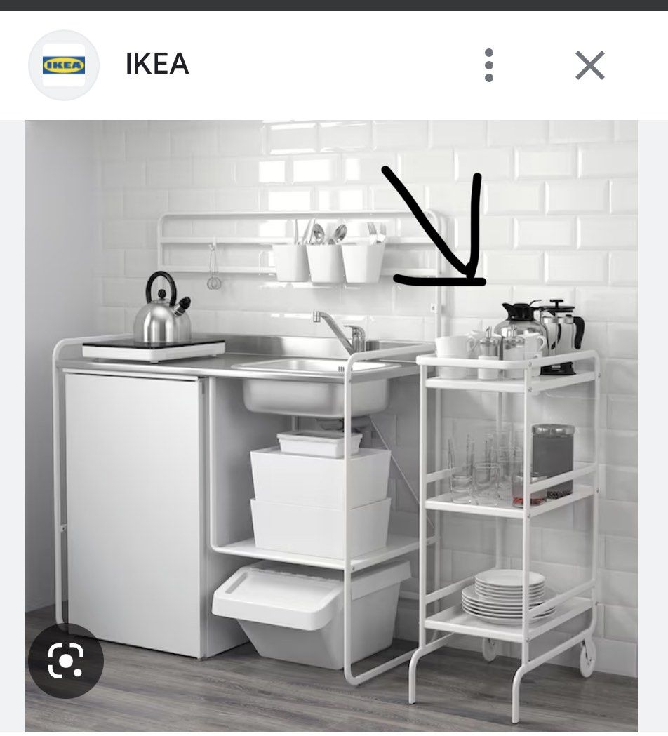 Ikea Sunnersta/Rack/Trolley, Furniture & Home Living, Home Improvement ...