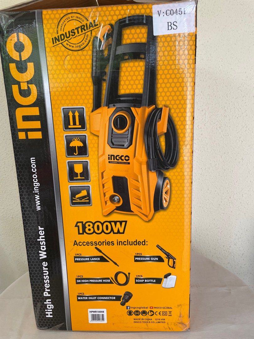 INGCO Pressure Washer, TV & Home Appliances, Other Home Appliances on