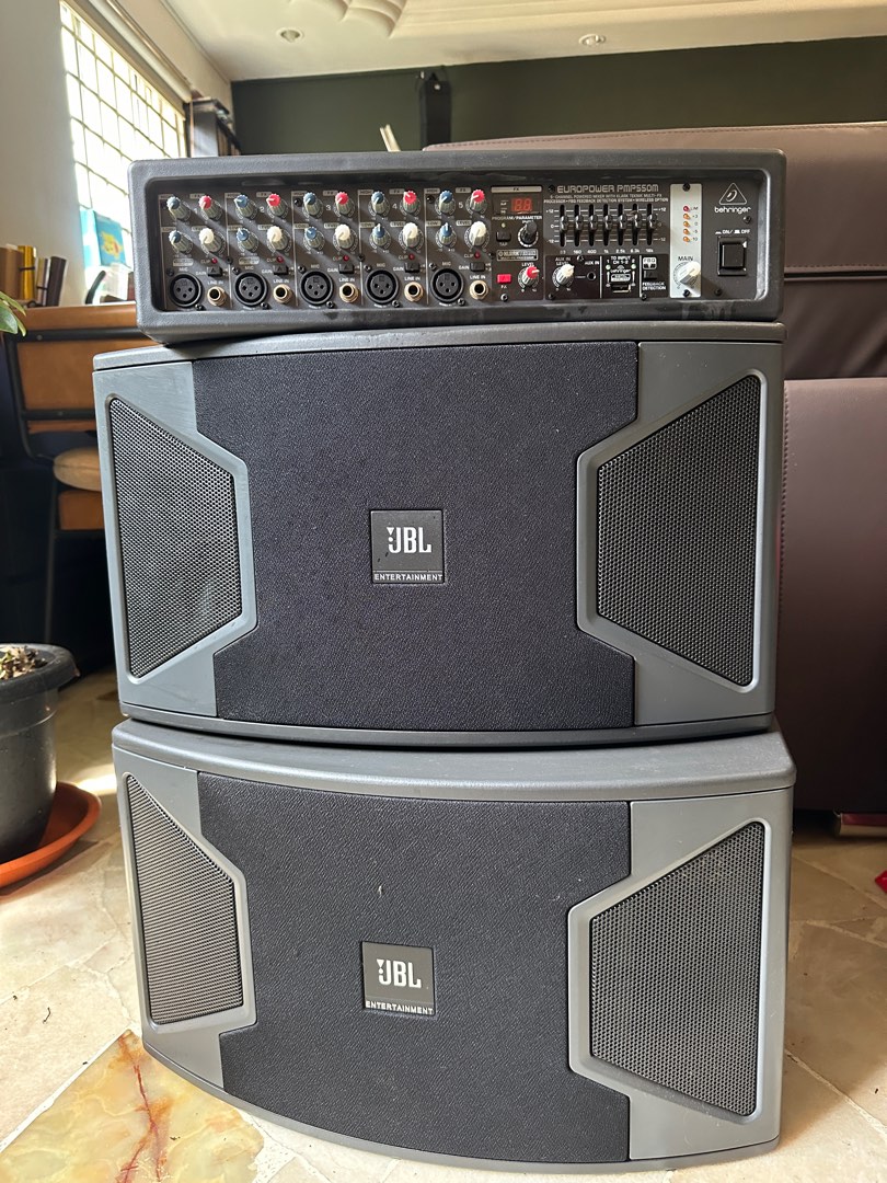 JBL Karaoke Speaker + Behringer PMP 550M, Audio, Soundbars, Speakers