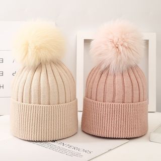 Knit Hat

New Boys And Girls Woolen Fox Fur Ball