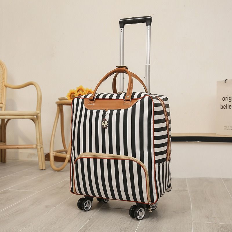 Large Universal Wheel Trolley Bag Waterproof Oxford Cloth Labor Saving Luggage 4 Wheels Universal