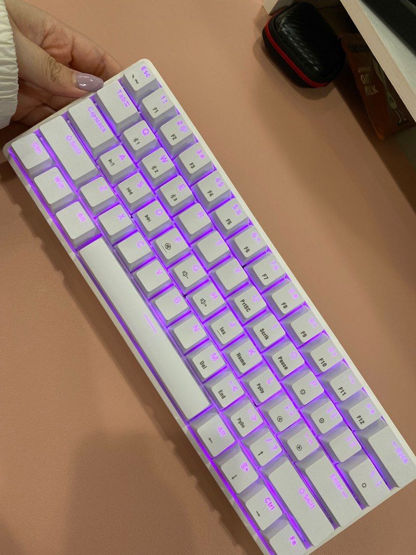 LEAVEN Bluetooth Wireless Keyboard with Mechanical Switches RGB LED ...