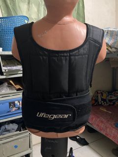 Lifegear vest with weights