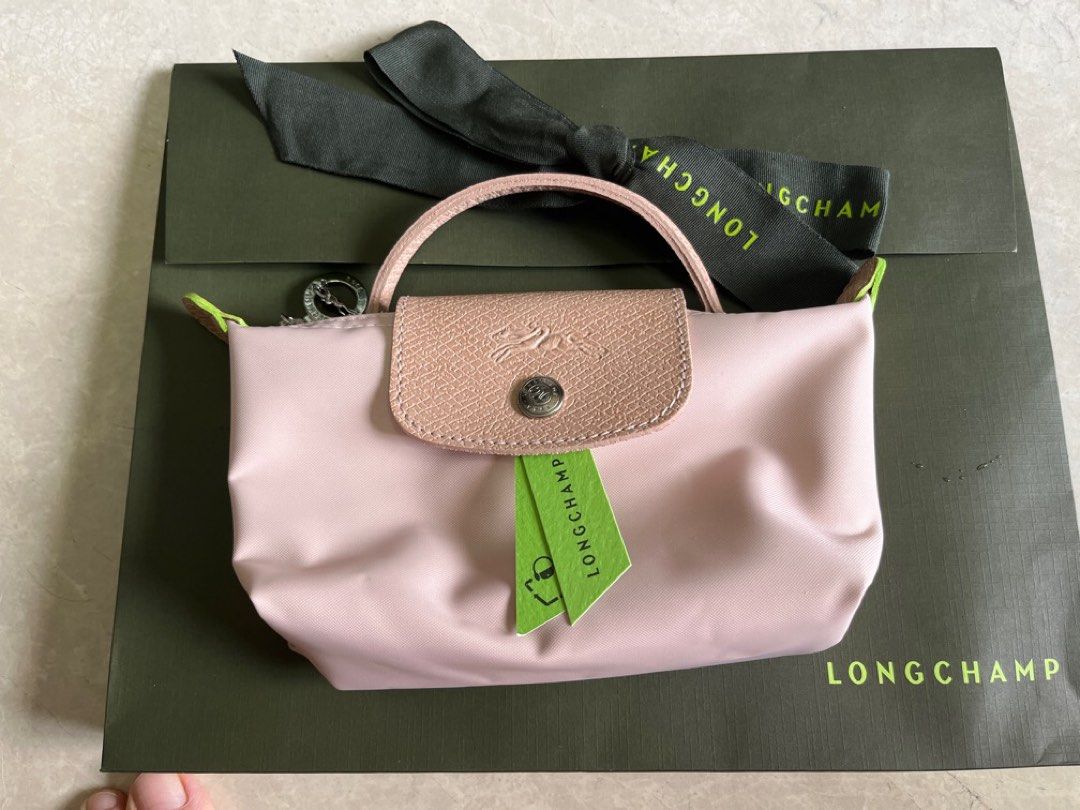 Longchamp Le Pliage pouch light pink