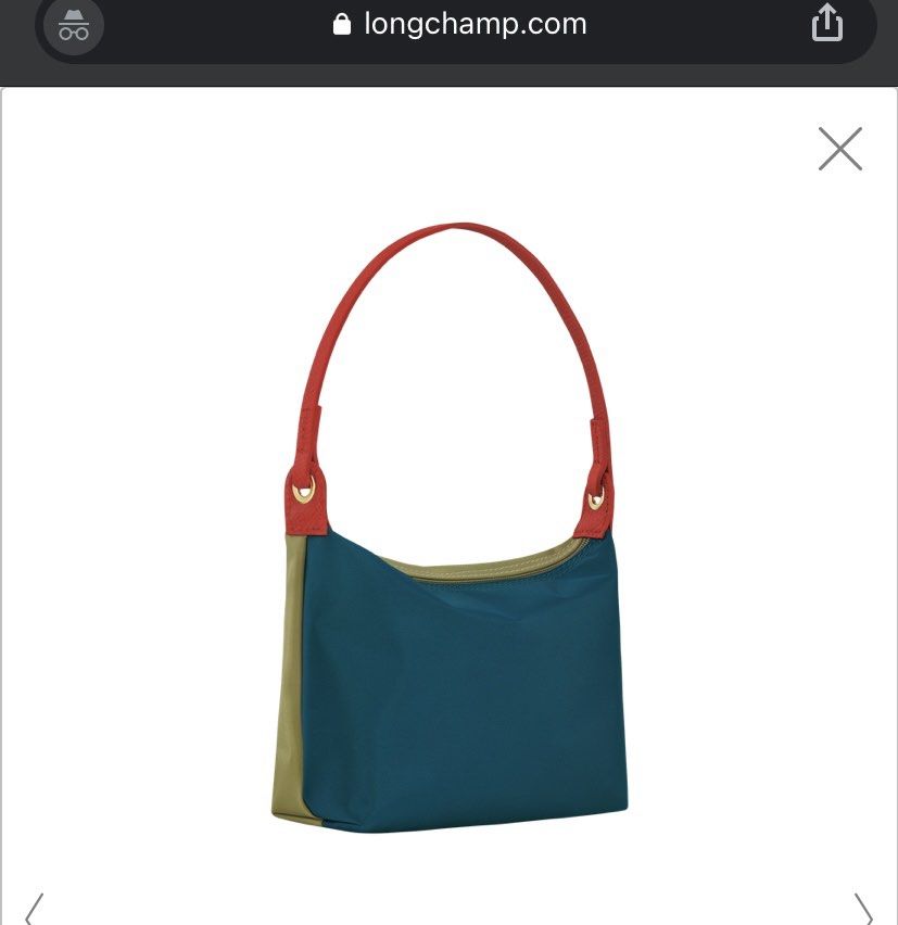 Preloved Authentic Longchamp Le Pliage Hobo Bag (Blue), Women's Fashion,  Bags & Wallets, Shoulder Bags on Carousell