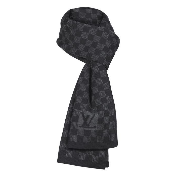 LV Men Scarf in Noir, Luxury, Accessories on Carousell