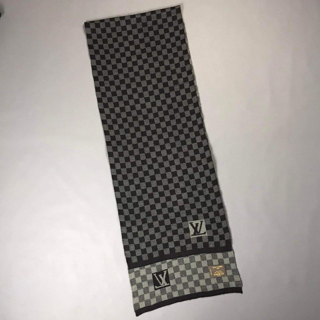 Louis Vuitton Damier Cotton Scarf Black ref.753573 - Joli Closet