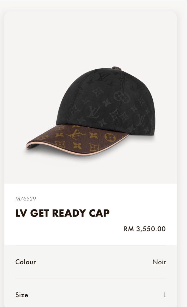 Louis Vuitton x Supreme LV Get Ready Cap Black/Brown LV Cap in