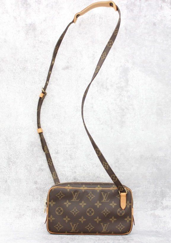 Marly vintage leather crossbody bag Louis Vuitton Brown in Leather -  36135662