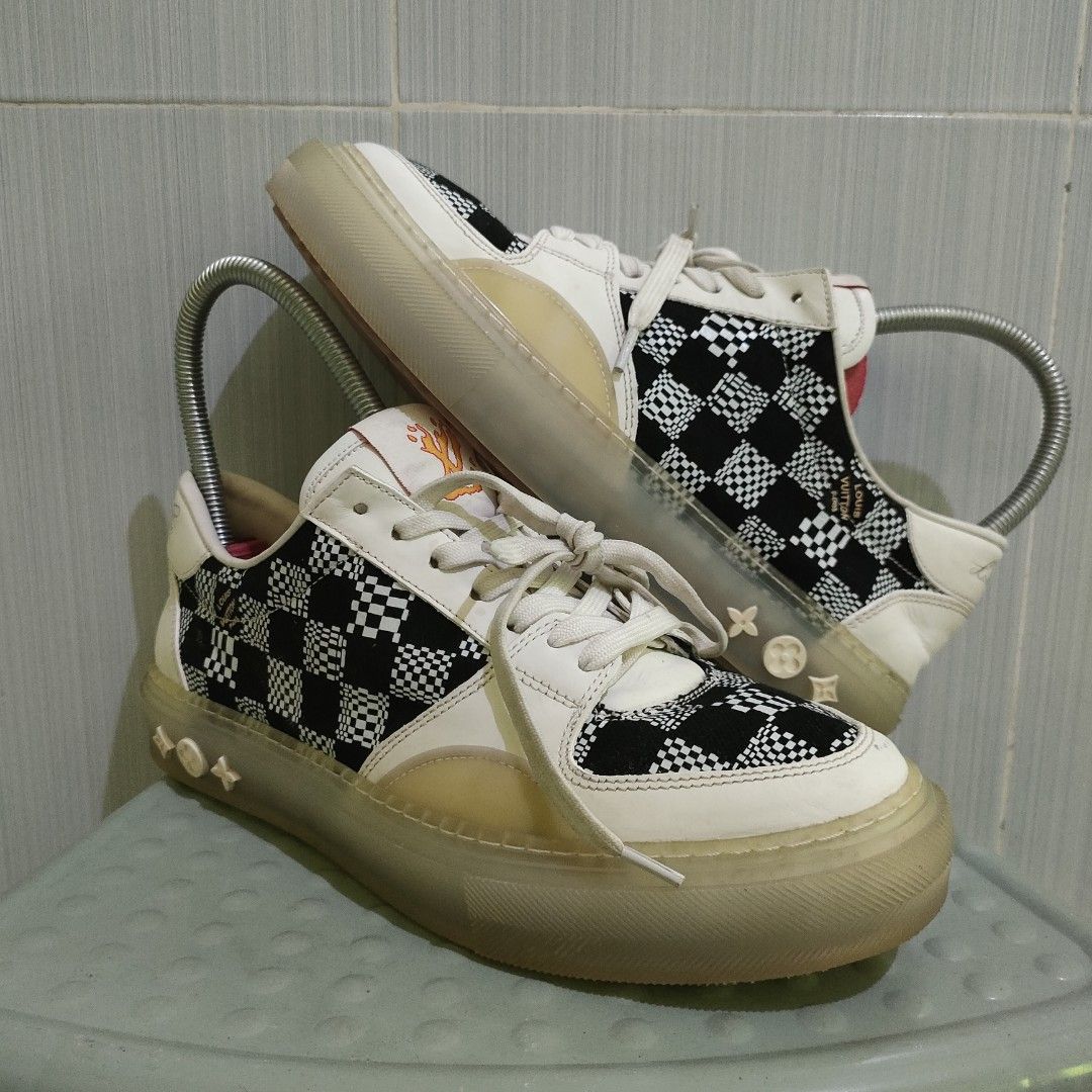 Pre-owned Louis Vuitton Lv Ollie White Damier Ss21 In Black/white