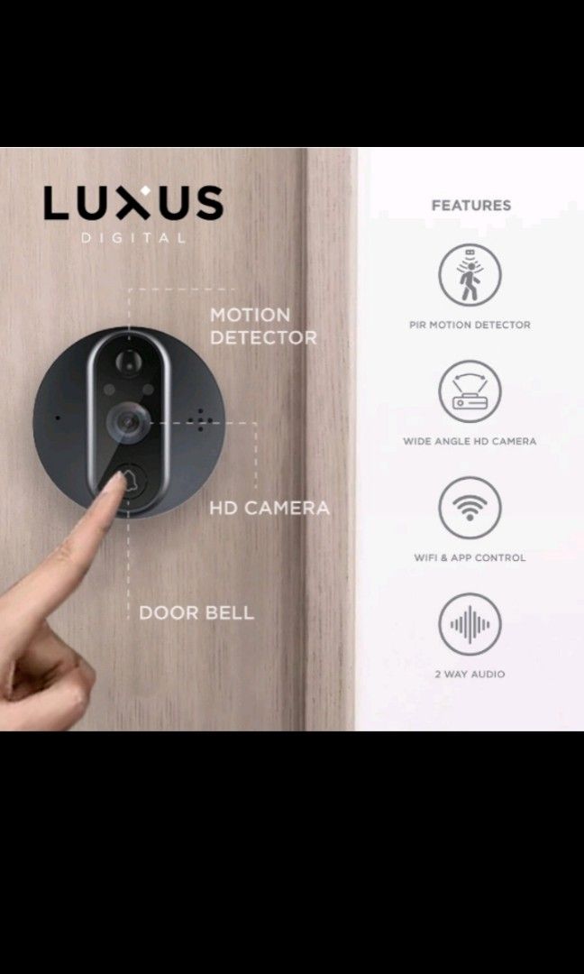 Luxus Peephole Door Viewer, 4GB, Furniture & Home Living, Security