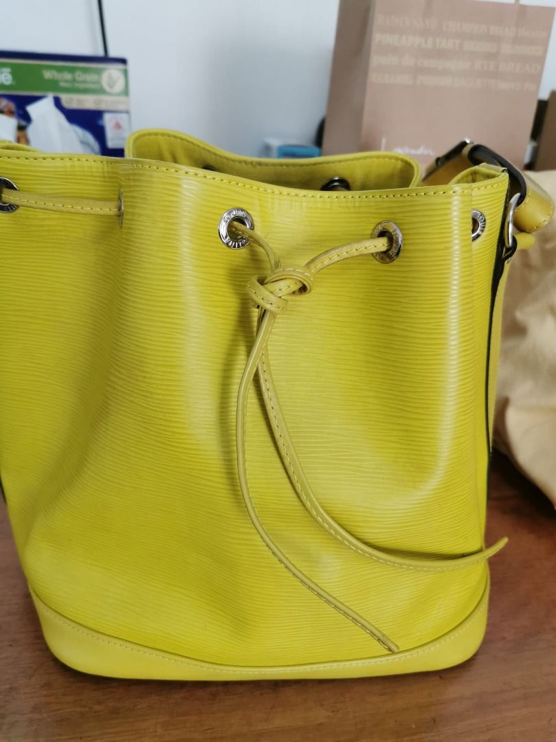 Louis Vuitton Yellow Epi Leather Petit Noe, Luxury, Bags & Wallets on  Carousell