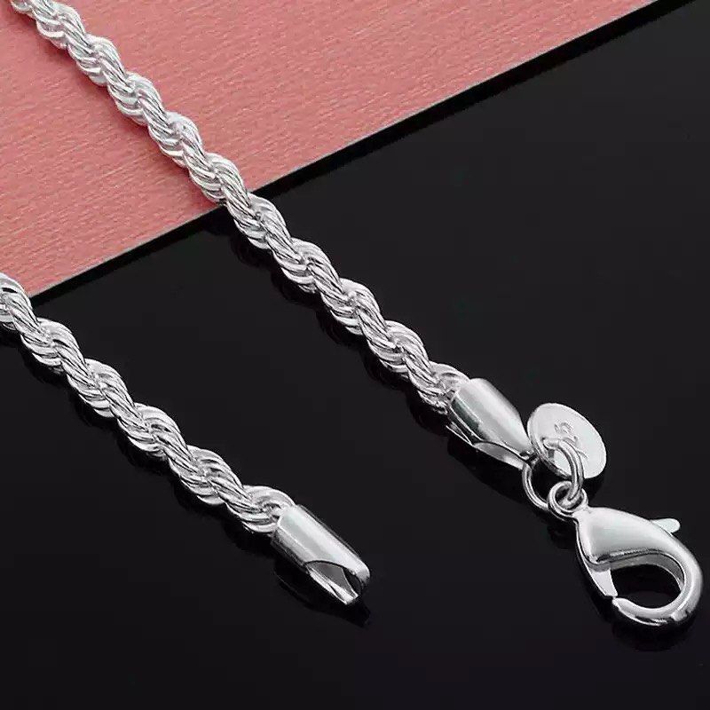 Pure silver chain 2024 design for mens