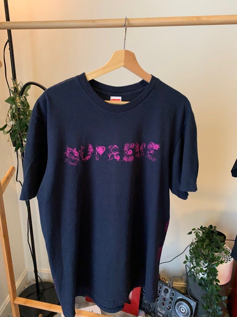 Supreme smoke tee deals red