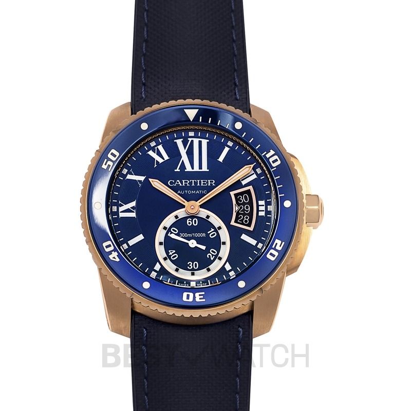 Cartier calibre de 2025 cartier diver rose gold