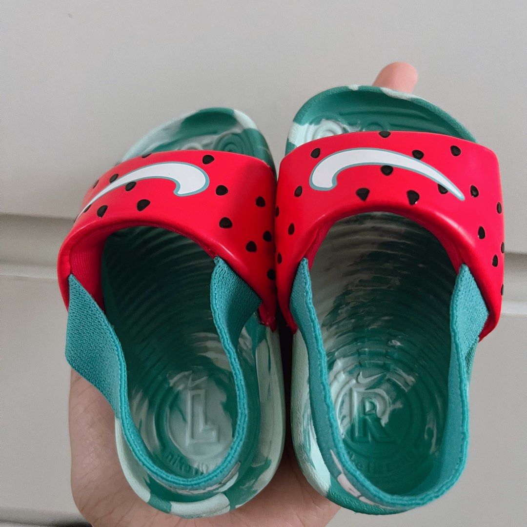 Nike slides with best sale fruit