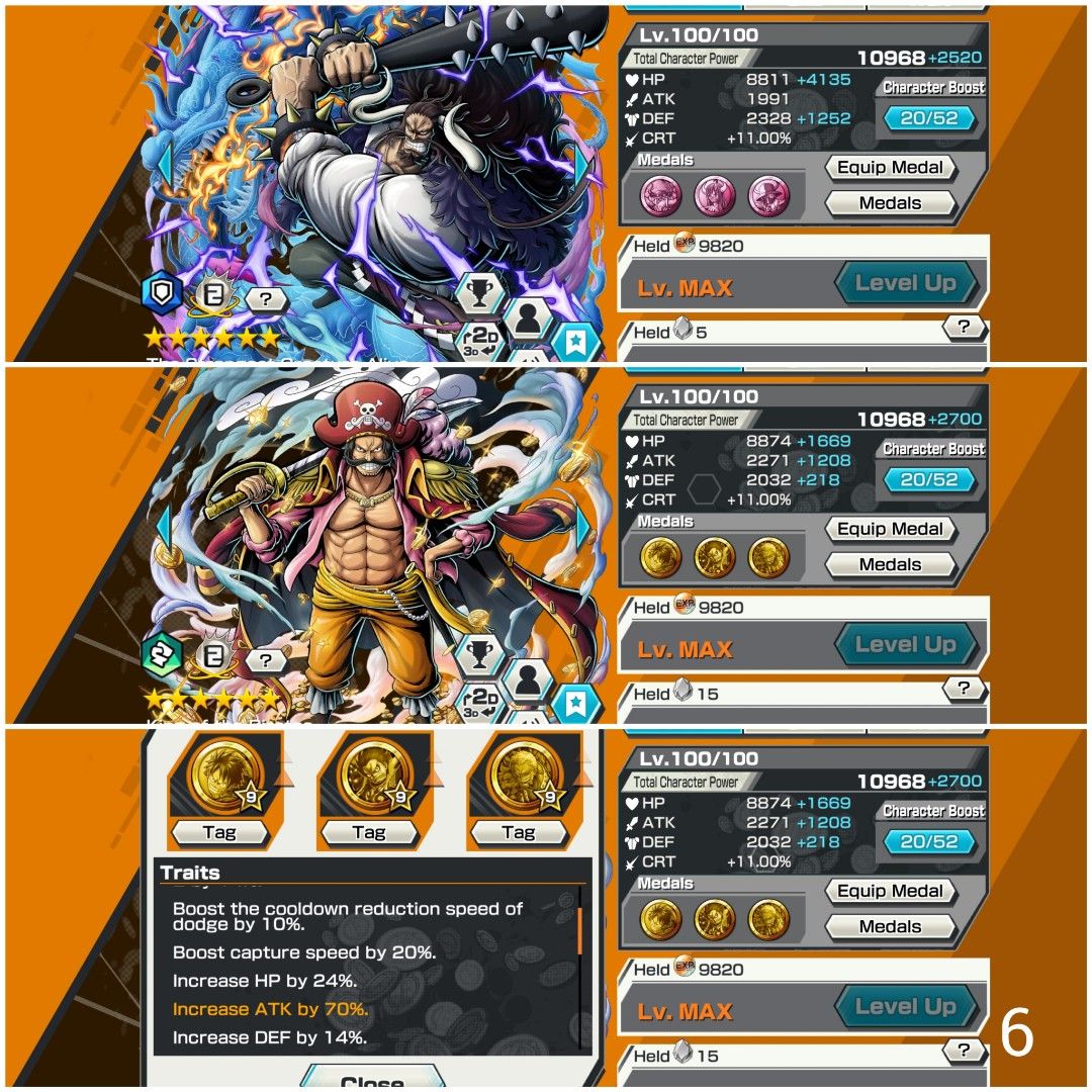 One Piece Bounty Rush Conta Top Shanks Red Yamato Akainu +Rd - Outros - DFG